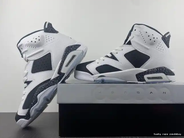 Rep Husky Retro 6 384664-101 Oreo Jordan 0428
